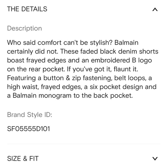 Balmain frayed hem shorts - Picture 3 of 8